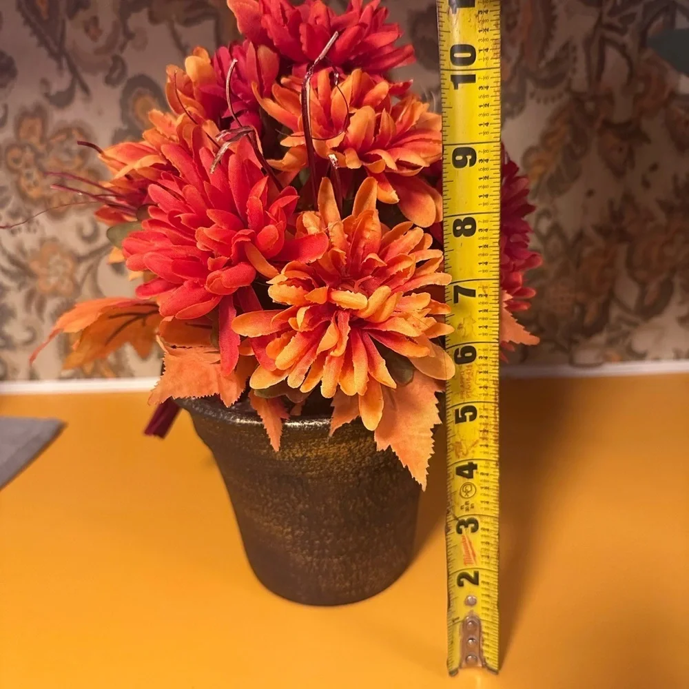 Autumn Floral Arrangement‎ in Brown Pot